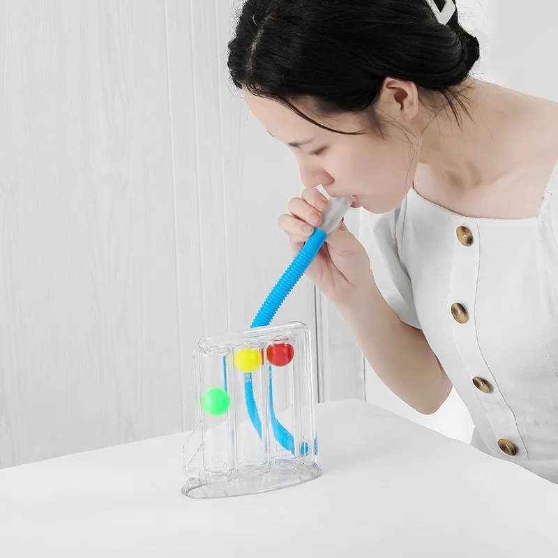 Тренировочный тренажер для дыхания в полости рта с 3 шариками улучшение функции