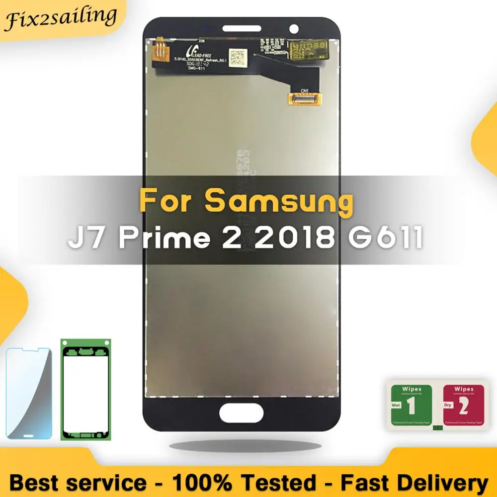 Новый ЖК дисплей для samsung Galaxy J7 Prime 2 2018 G611 G611F с сенсорным экраном дигитайзер в