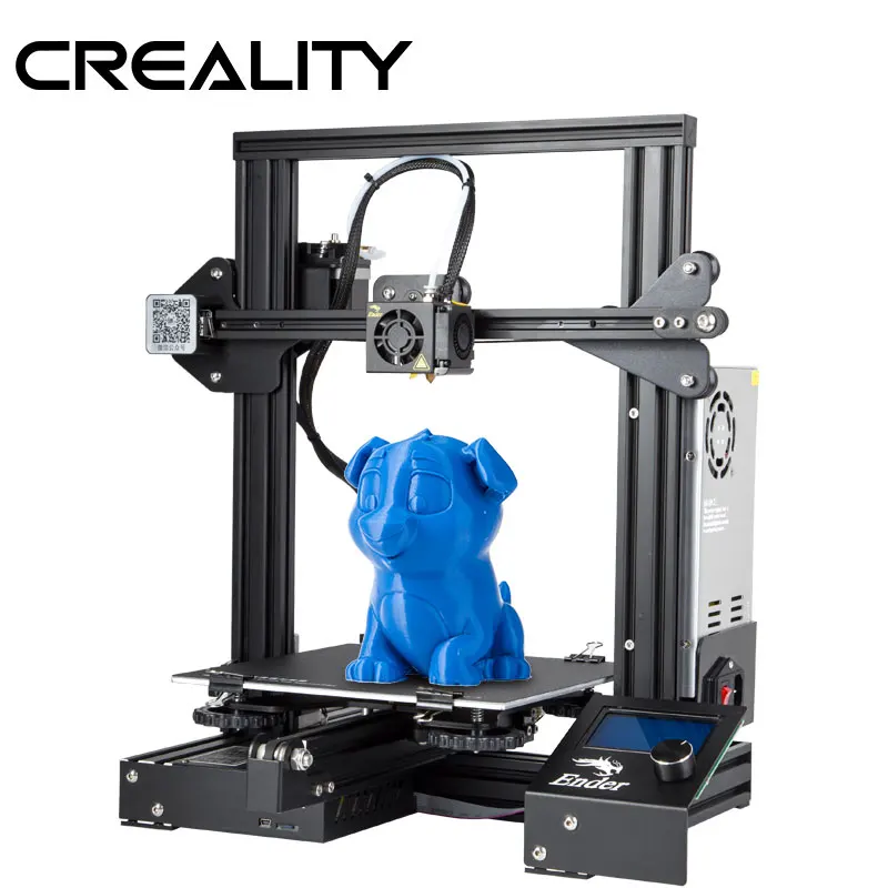 CREALITY 3D-принтеры Ender-3/Ender-3X обновлен закаленное Стекло дополнительно, V-слот резюме Мощность сбой печати DIY KIT очаг