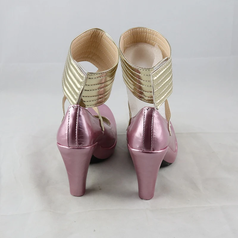 

LOL K/DA Ahri Cosplay Shoes Woman High Heels Pink Shoes