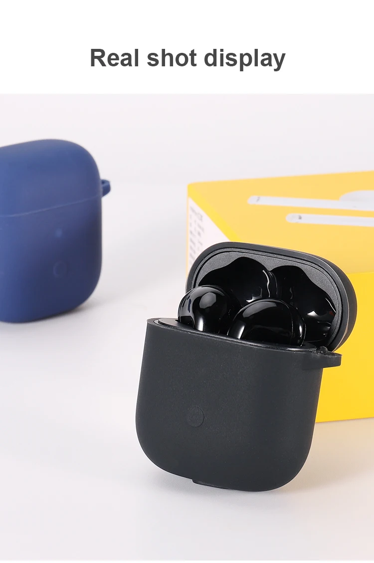 Чехол для наушников Realme Buds силиконовый чехол с защитой от ударов и