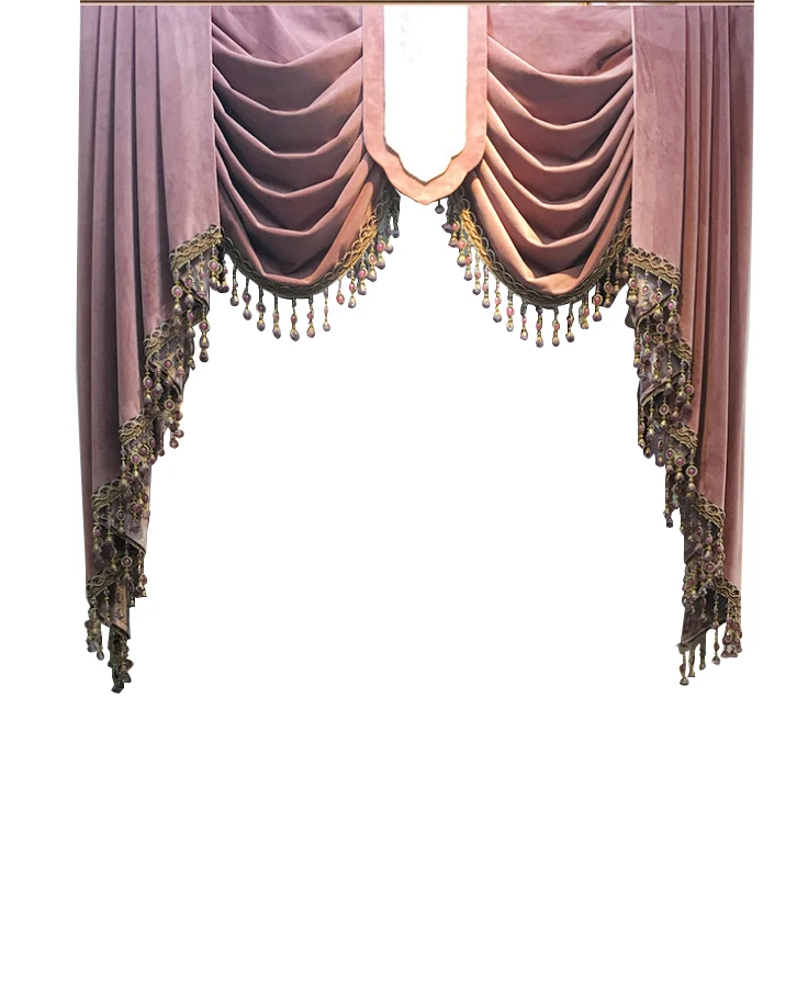 Высококачественные бархатные Позолоченные фиолетовые шторы для гостиной