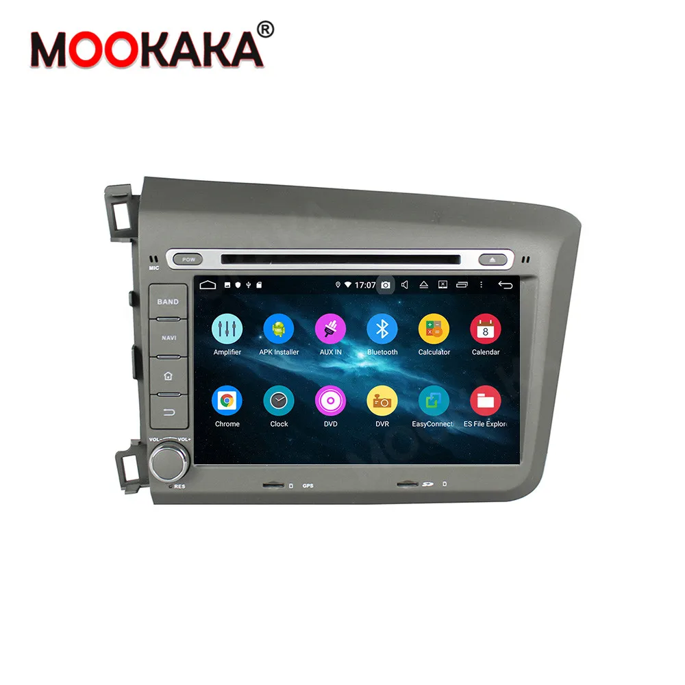 Автомобильный DVD плеер 64 Гб DSP Android10.0 GPS навигация карты для Honda Civic 2012 2013 RDS