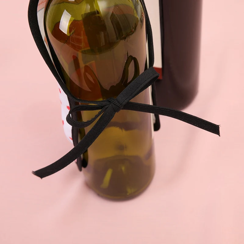 Новое рождественское красное вино фартук для бутылки крышка обертывание