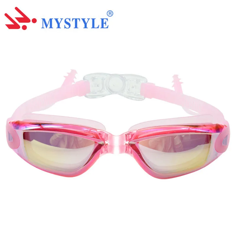 

MYSTYLE Men Arena Professional Glasses Swimming Pool Women Diopter Swim Goggles Plating Waterproof Anti-fog Water Adult Eyewear