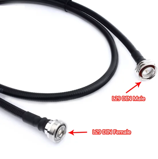 

New 50-9 Jumper Cable 1/2 Supe Flexible Feeder Line L29 DIN Female to L29 DIN Male adaper RF Coaxial Cable for Base station RRU