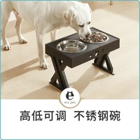 pet feeder food bowl stainless steel bowl folding bowl double bowl for cats and dogspet supplies