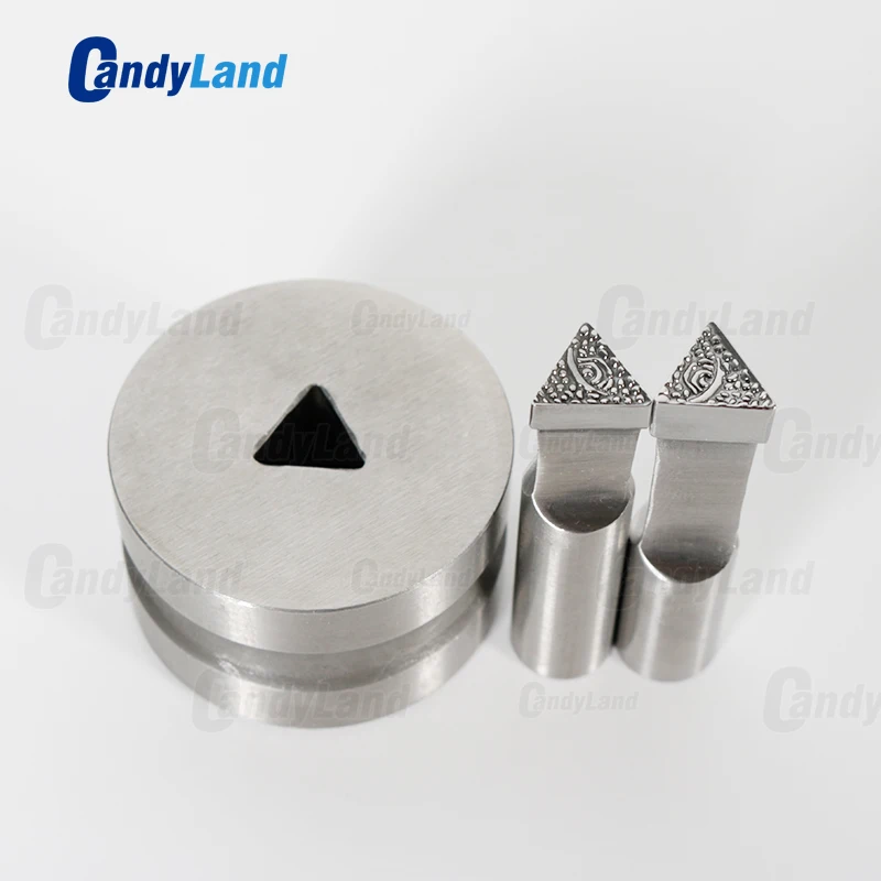 

CandyLand Triangle Tablet Die Powder Pill Press Die Candy Punch Die Set Custom Logo Punch Die Cast Pill Press Tablet Machine