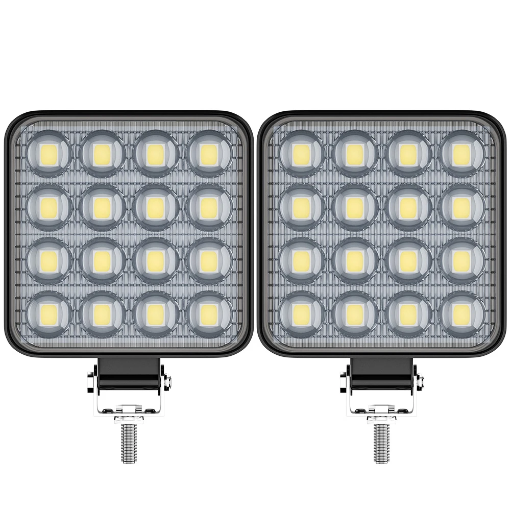 

1X 48W LED Work Light Square Super Bright Daytime Running Lamp White Modified Lights DC12V/24V For Off-road Car Motorcycle Truck