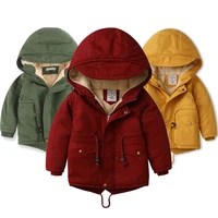 vogueon hot sale childrens winter warm jackets fleece boys hooded children clothing baby kids outwear windbreaker girls coats