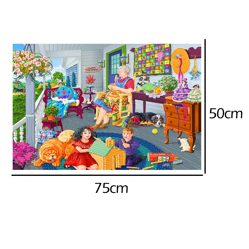 

1000pcs Paper Puzzles Jigsaw DIY Leisure Afternoon Intelligent Educational Toys Gift for Children Adults Game Play