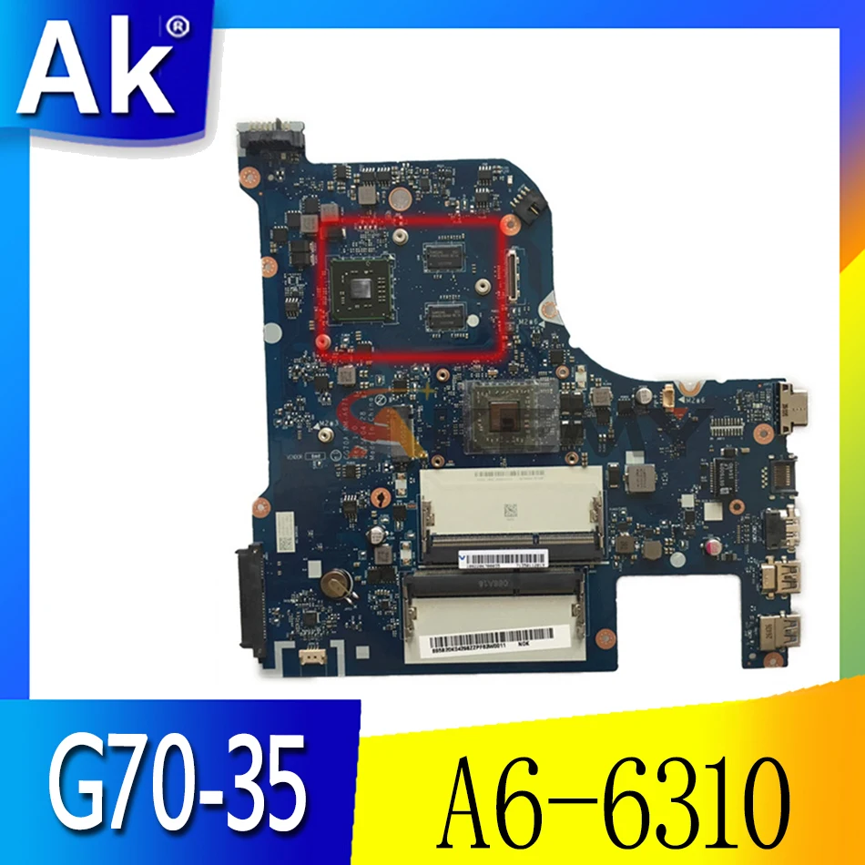 

for Lenovo G70-35 Laptop Motherboard CPU A6-6310 AMD GPU 1G CG70A NM-A671 FRU 5B20K04300 100% Test Ok