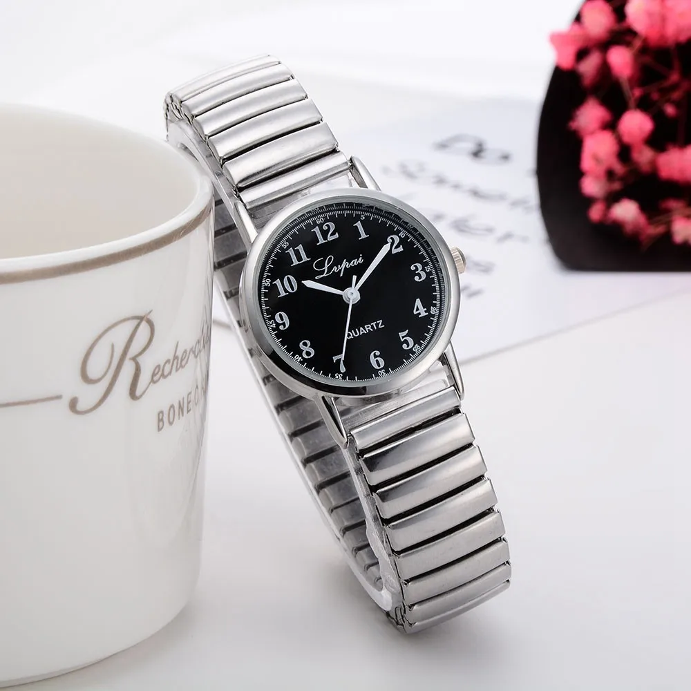 

Simple Arabic Numerals Quartz Watch Stainless Steel Belt Band Ladies Wristwatch Montre Femme Relogio Feminino Drop Shipping