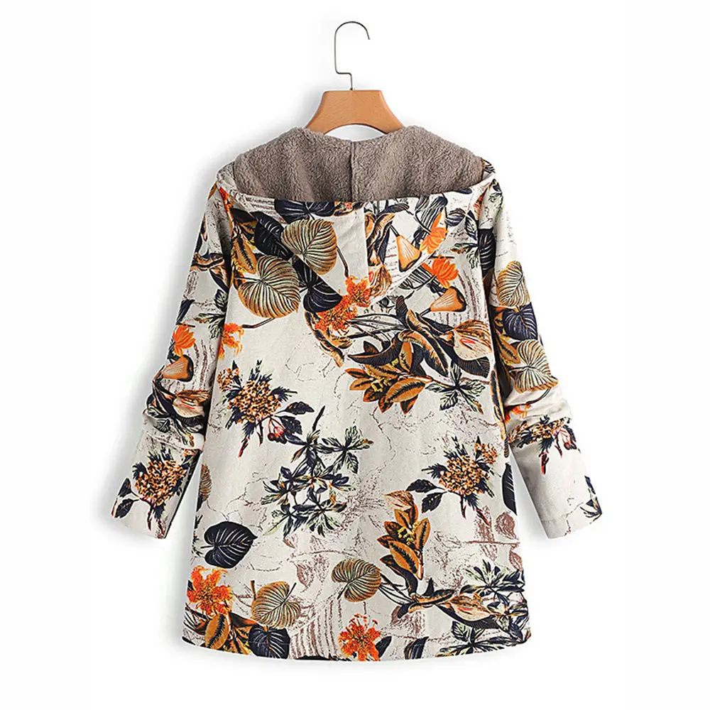 Boho флисовое пальто негабаритных 5XL плюшевый флисовый внутренний кардиган с капюшоном на молнии длинное пальто женские зимние поддельные меховые кардиганы куртка