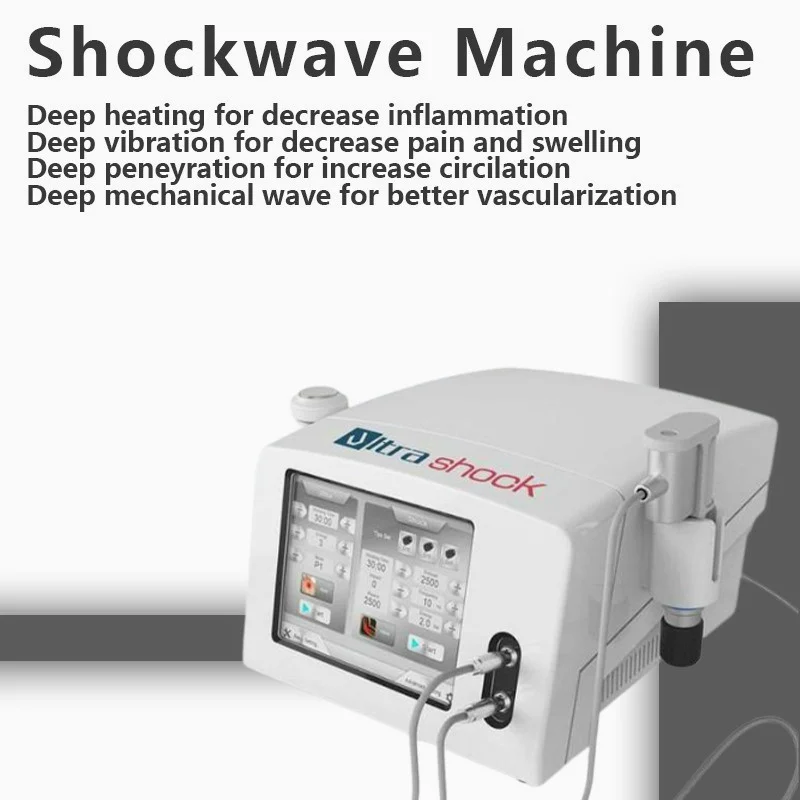 

Ultra Shock Wave Therapy Body Slimming Machine With 2 Handles Physiotherapy Double Equipment For Erectile Dysfunction