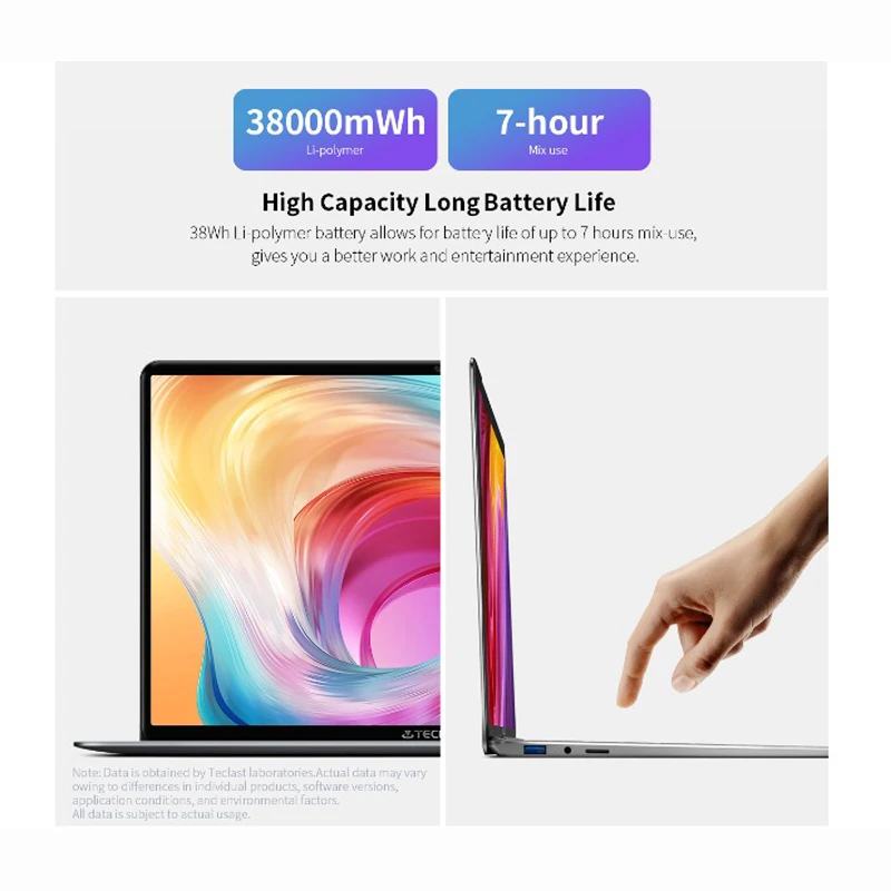 Teclast F7S ноутбук 14 1 &quot8 ГБ ОЗУ 128 Гб SSD Windows 10 Intel N3350 двухъядерный 2 4 ГГц 2.0MP