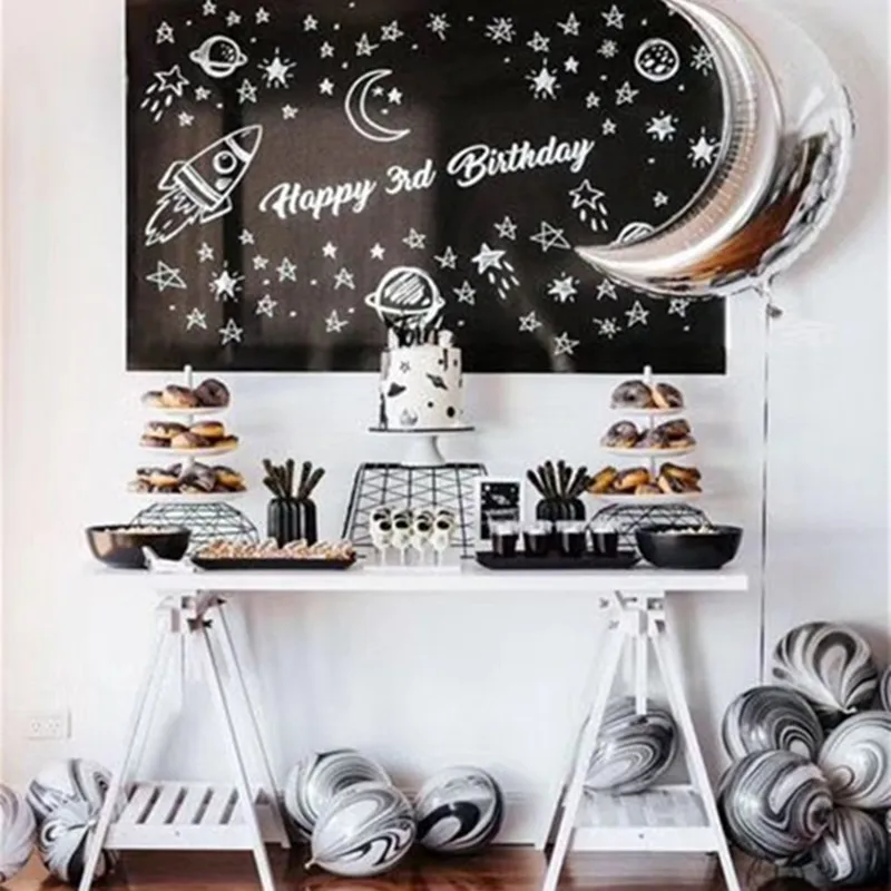 Солнечные космические тематические вечерние воздушные шары Decoratio для детей планеты принадлежности для тематической вечеринки воздушный шар из фольги с днем рождения Аксессуары
