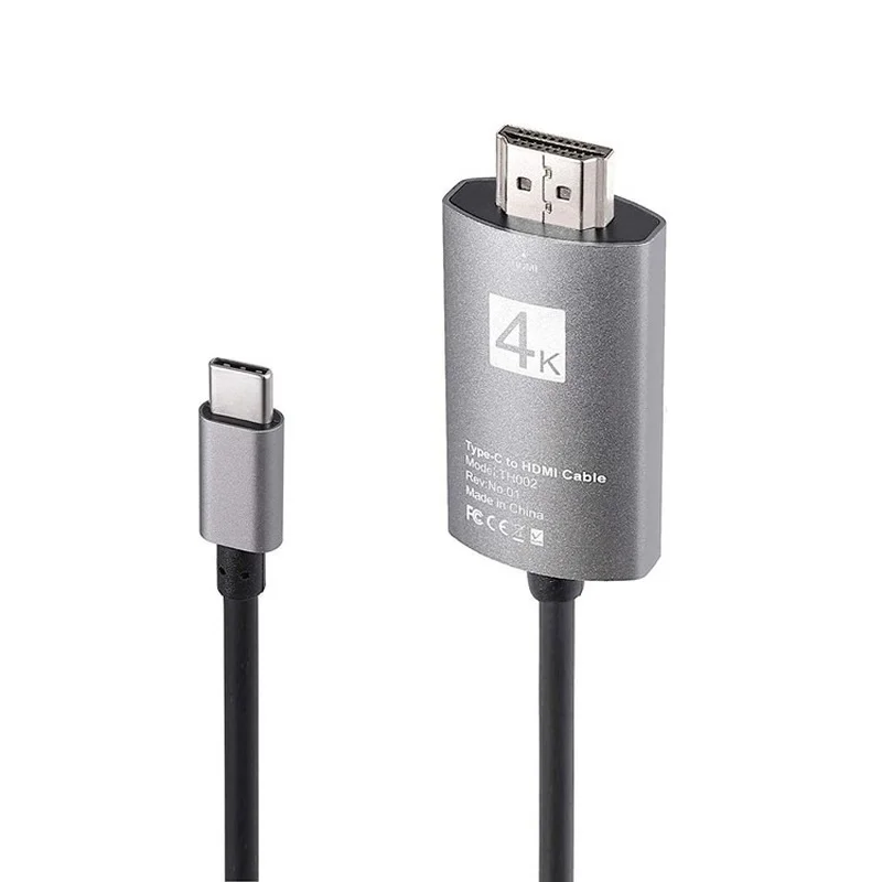 4K Type C к HDMI-совместимый кабель USB 2 м HDTV Full HD FHD для ноутбука Samsung Xiaomi OnePlue HTC Huawei |