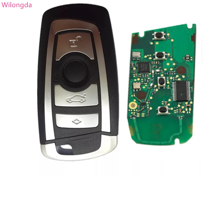 

4 Button Smart Car Remote Key Keyless car key 868Mhz 434mhz pcf7945 Chip For BMW F series FEM CAS4+System auto key