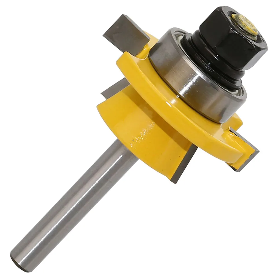 

Rail & Stile Router Bit Set - Shaker 1/4" Shank door knife Woodworking cutter Tenon Cutter for router bits for wood face mill