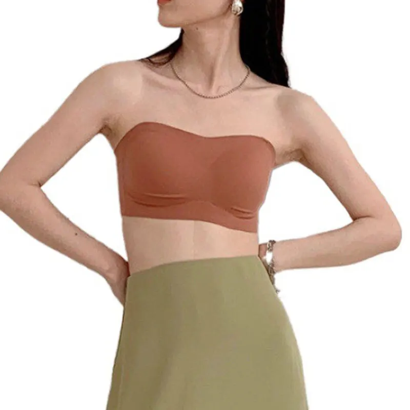 

Новинка, женское простое нижнее белье, Топы без бретелек, без стальных колец, невидимый бюстгальтер, нижнее белье, женское нижнее белье 2020