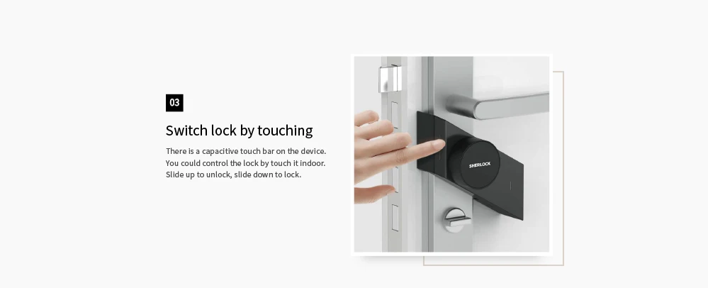 Xiaomi обновленная версия Sherlock Smart Stick Lock S Защита Безопасности Bluetooth беспроводной замок приложение умный пульт дистанционного управления