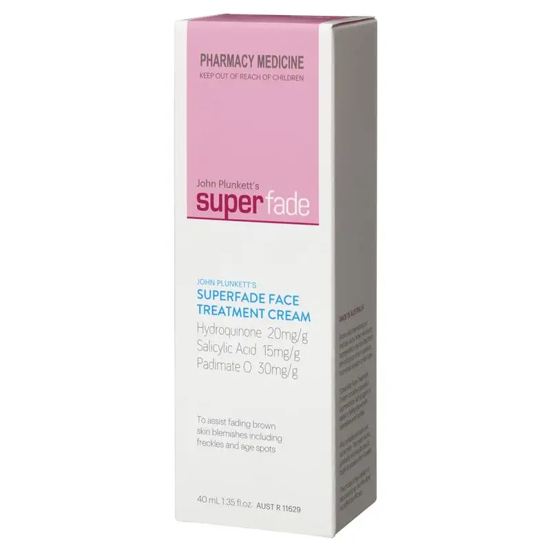 

Australia Superfade Fading Skin Whitening Cream 40ml for Face Spots Dark Hormone Marks Age Spots Remover Hyperpigmentation Cream