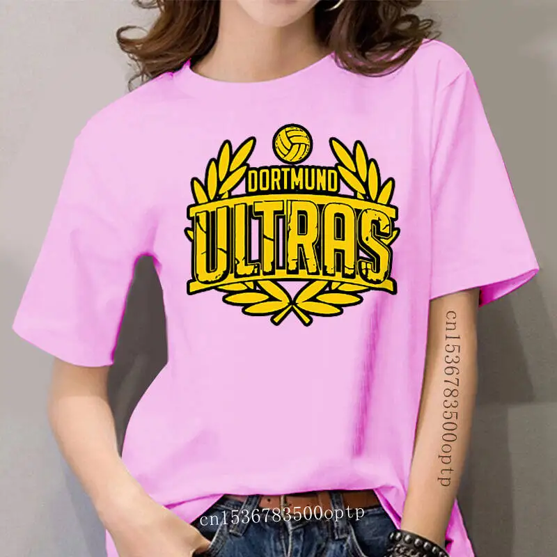 

Newest women Funny O Neck T Shirt Fashion women Clothing Dortmund Ultras Fans sportser T Shirts