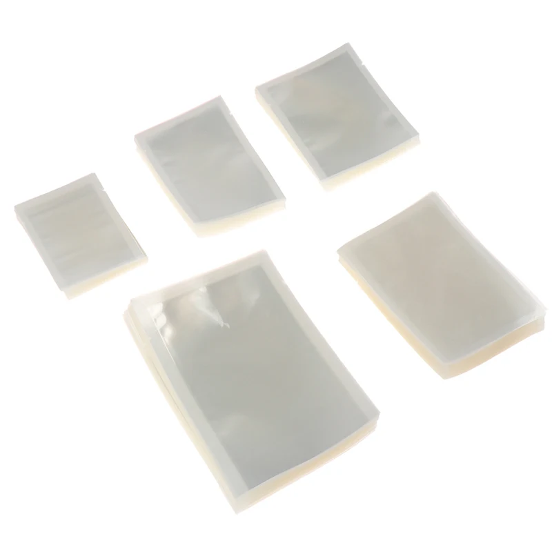 

100pcs/lot Small Household Food Vacuum Sealer Bag Clear Packaging Film Seal Bag Vacuum Packer For Commercial Vacuum Machine