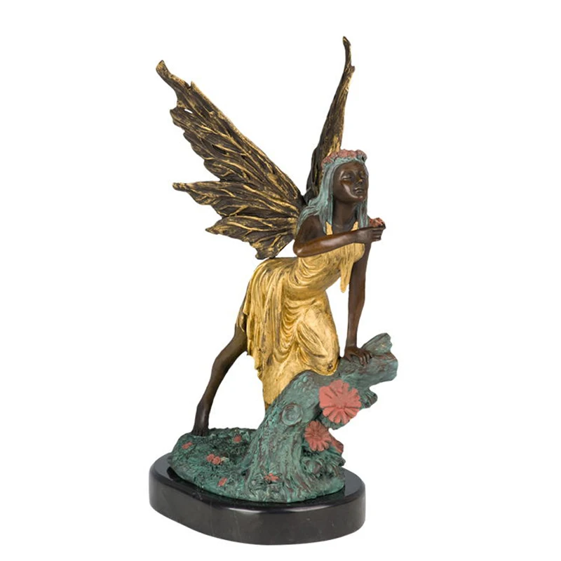 Table decoration casting bronze metal craft angel fariy ornament statue sculpture for sale | Дом и сад