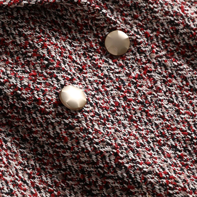 

Women Jacket Winter Wool Coat 2019 New Elegant Long Woolen Blends Coat Female Double-breasted Outerwear Casacos Inverno Feminino