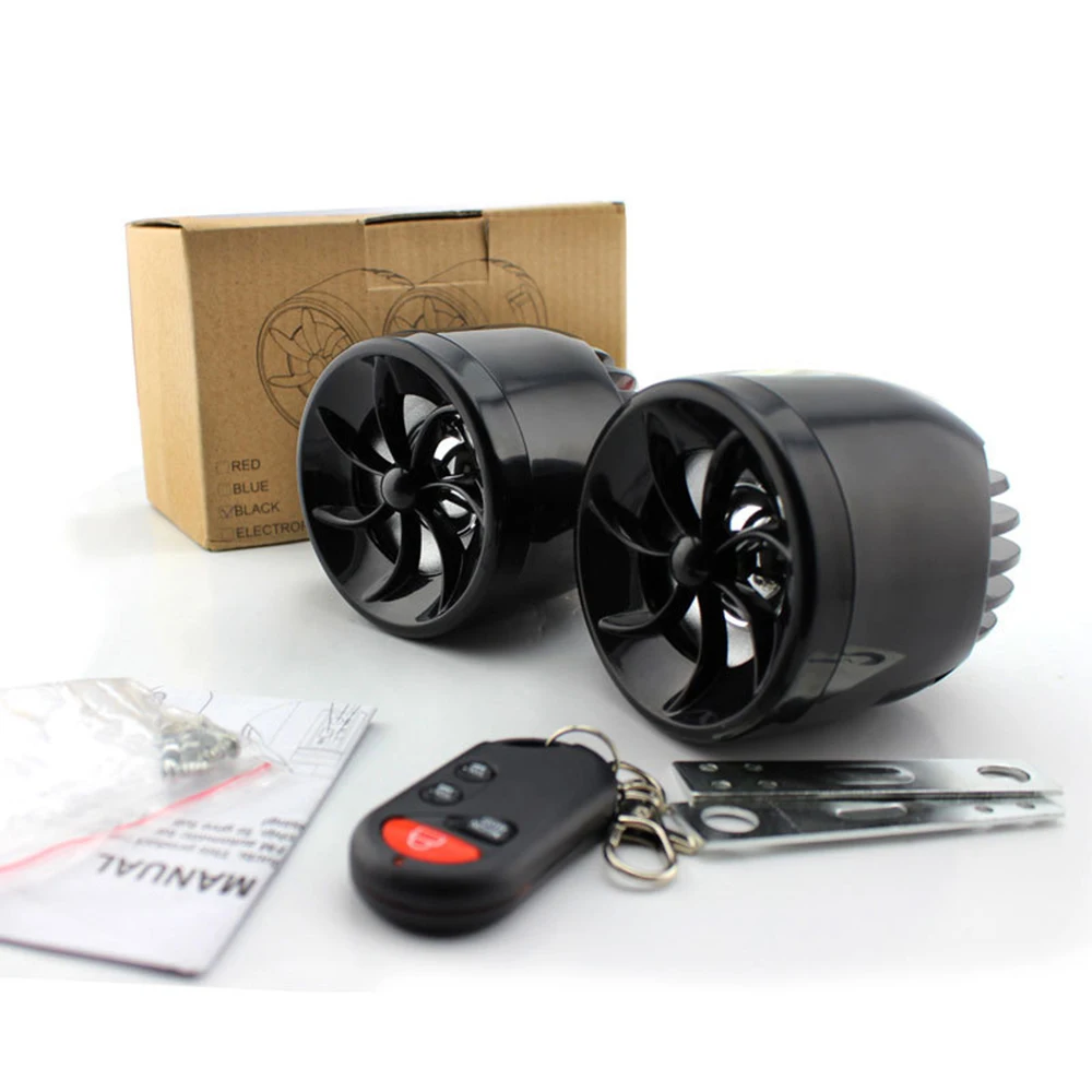 

2pcs Motorcycle MP3 Player Music Audio 7W Moto Speaker Anti-theft Protection Support FM USB SD AUX With Voice Prompts