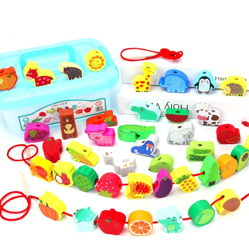 

Novelty Children Wooden Beads Toys for Kids 6-8 Mini Portable Wooden Blocks Play Toys Multicolor Optional Table Games H055