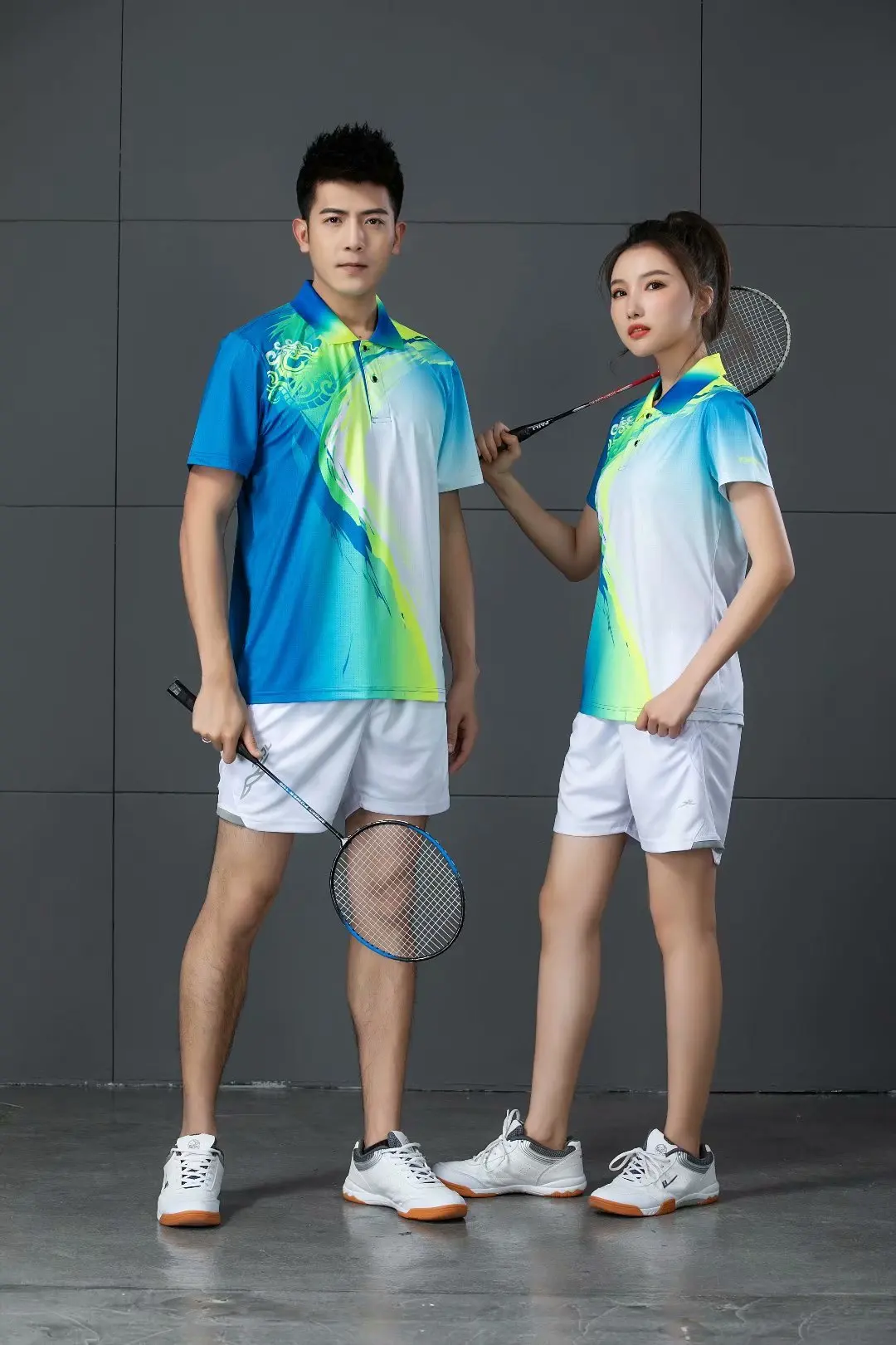 

Men Women Badminton Tshirt Shorts Trousers Suit Tennis TableTennis Sportswear Volleyball Jogging Clothes Loose Breathable