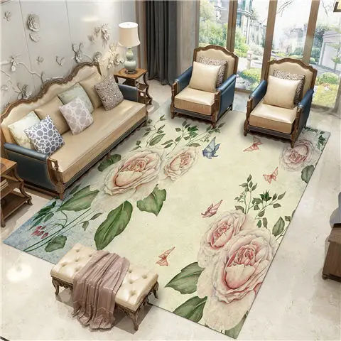 Landscape Carpet Living Room Home Decor Plum Flowe Bedroom Rug Sofa Coffee Table Floor Mat Study Chinese Style Soft Rugs | Дом и сад
