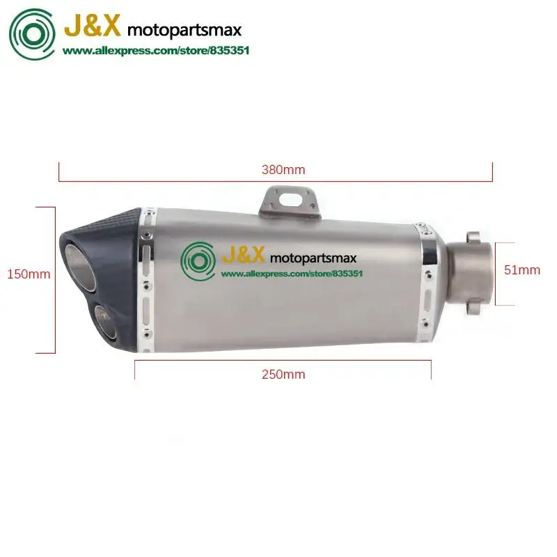 Мотоцикл Полная выхлопная система Escape Slip On выхлопных газов для Yamaha YZF R15 R125 MT125 V3 MT15