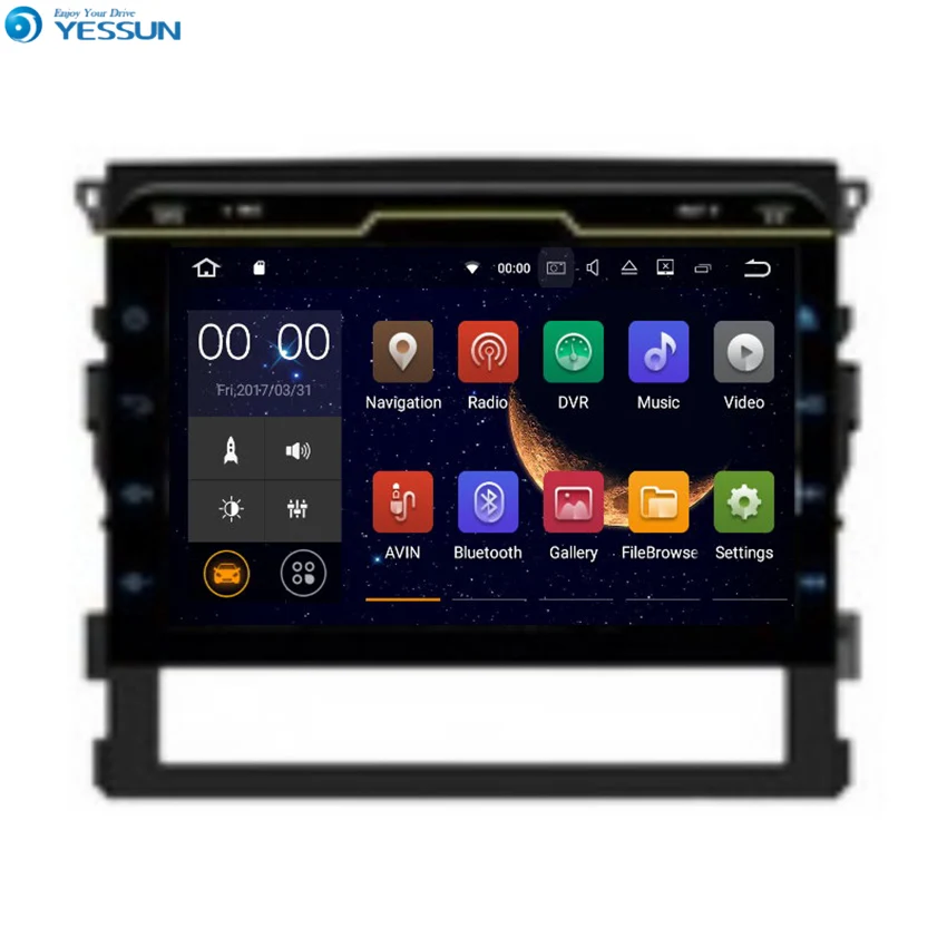 YESSUN для Toyota Land Cruiser 200 Android автомобильный gps навигация dvd плеер Мультимедиа Аудио