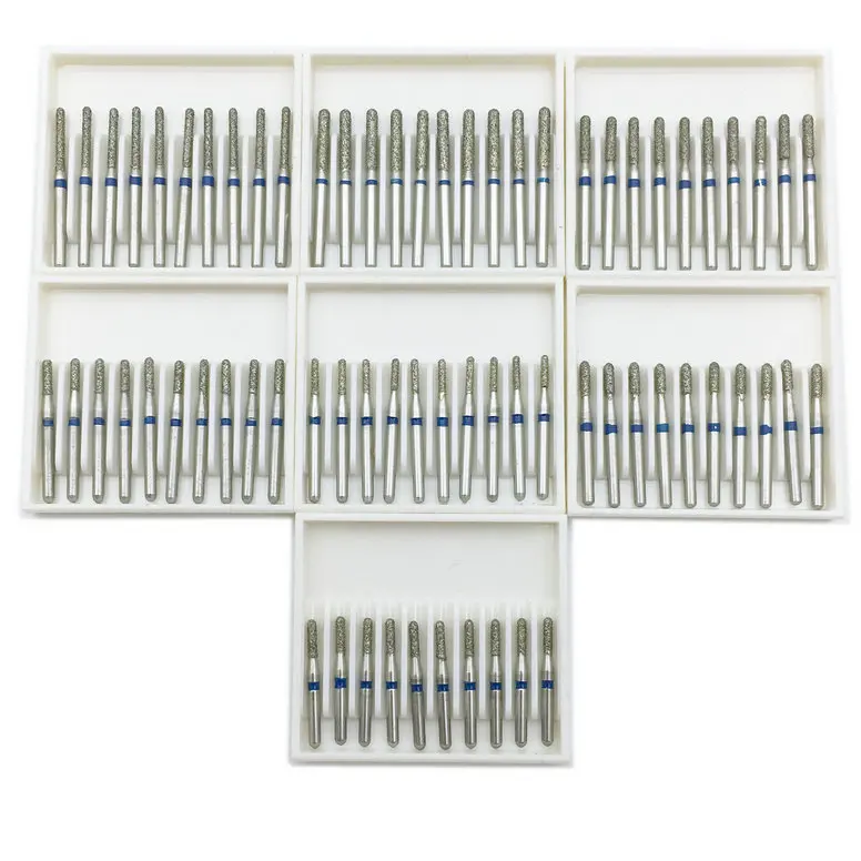 100 шт. Стоматологические алмазные Буры для высокоскоростных наконечников