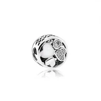 authentic 925 sterling silver beads hollow heart shaped white love beads fit original pandora bracelet for women diy jewelry