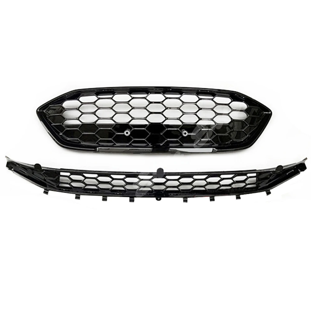 Отделка переднего бампера крышка гриля Верхняя Нижняя решетка подходит для Ford