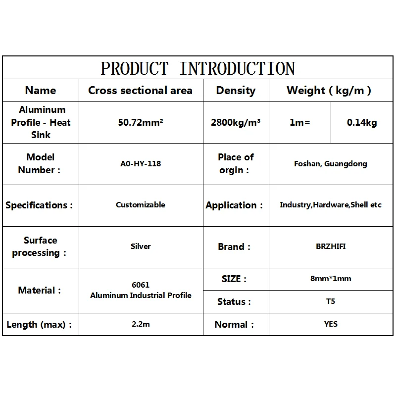 Экструзионный алюминиевый профиль для усилителя мощности звука производство