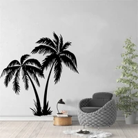 large size coconut tree vinyl wall sticker for living room wallpaper palm tree stickers for bedroom vinilo arbol3732