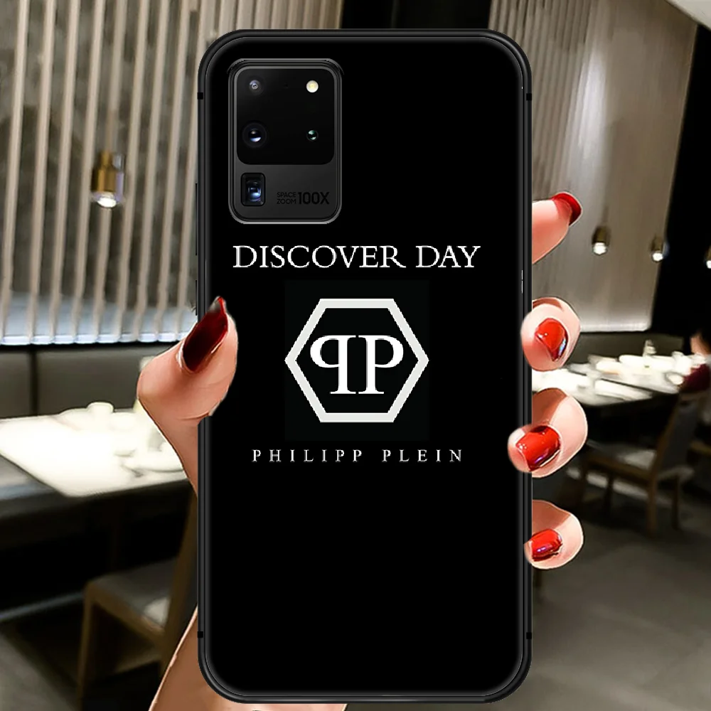 

qq Philipps luxury Brand Phone Case Cover Hull For Samsung Galaxy S 6 7 8 9 10 e 20 Edge Uitra Note 8 9 10 Plus black Coque