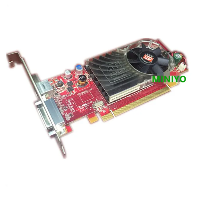 Видеокарта PCI-E для DELL HD3450 256M TC 512M два экрана высокое разрешение половинная высота