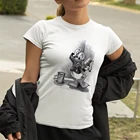 Футболка женская Базовая в стиле 90-х годов, повседневный городской топ с диснеевским Дональдом Даком, винтажная эстетичная одежда в стиле Харадзюку, летняя одежда