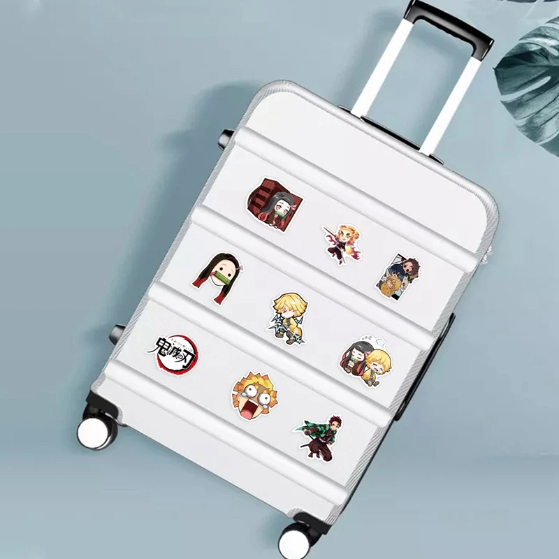 

50pcs Anime Demon Slayer Kimetsu No Yaiba Sticker Waterproof PVC Skateboard Luggage Motorcycle Guitar Kid Boy Sticker