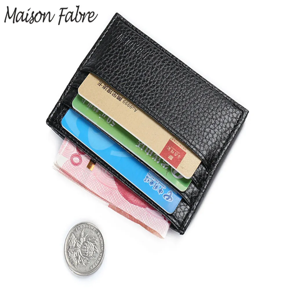 Мужской деловой кошелек с отделением для кредитных карт винтажный тонкий