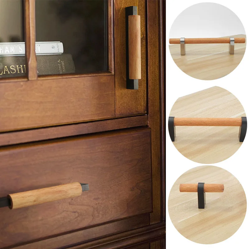

Furniture Wooden Handle Modern Handles For Cabinets And Drawers Children's Golden Adjustable Knob Furniture Fittings