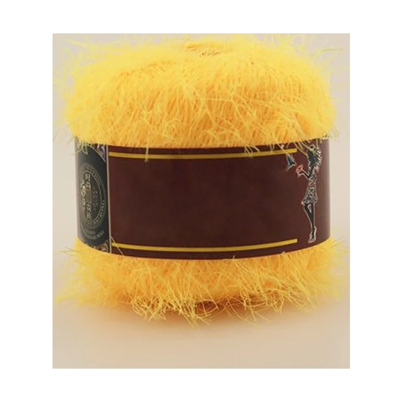 50 г/рулон вязальная пряжа Длинная шерстяная норка ручное вязание необработанный