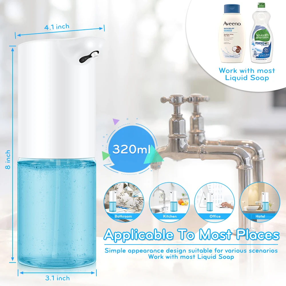 Автоматический индукционный диспенсер для жидкого мыла мытья рук Формирующее